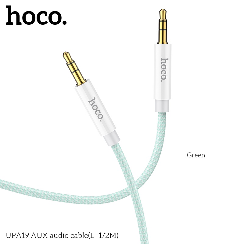 Cáp âm thanh aux hoco upa19 type c 1m / upa03 / upa20 / upa16 2m đầu jack 3.5mm chuyển loa audio, nối dây - chính hãng