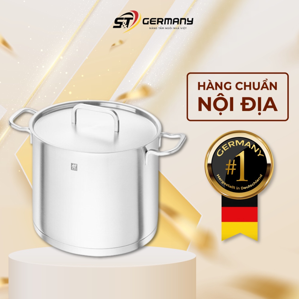 Nồi luộc gà Zwilling Moment nội địa Đức 24 cm nồi luộc gà vịt bếp từ dung tích 8L GermanySnT 240171