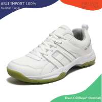 Prelesty Unisex Size 36 - 44 Sepatu Badminton Sneakers Pria Bulu Tangkis Tenis Sport Shoes Olahraga Casual Anti Slip Karet Kekinian 383