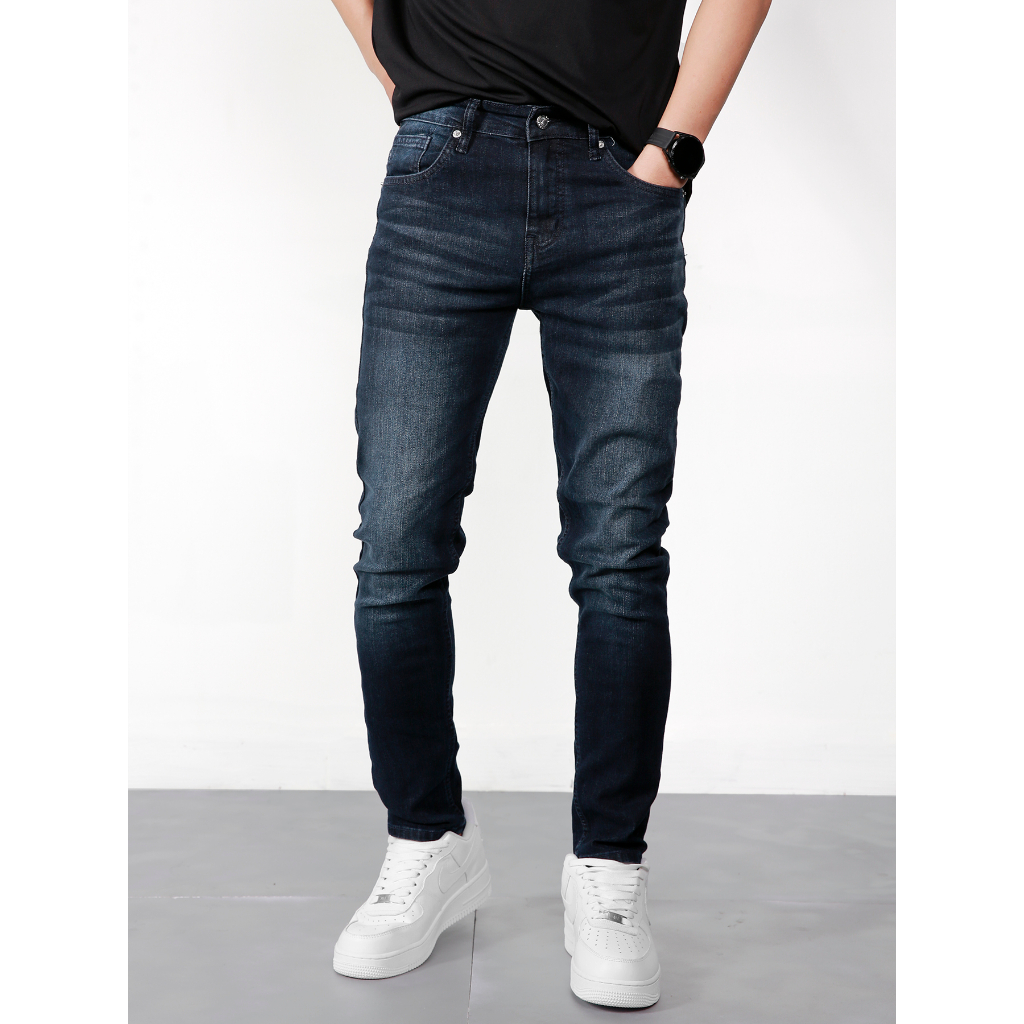 COD NIGO co Quần jean nam skinny form dãn thoải cấp cao taper mái ôm