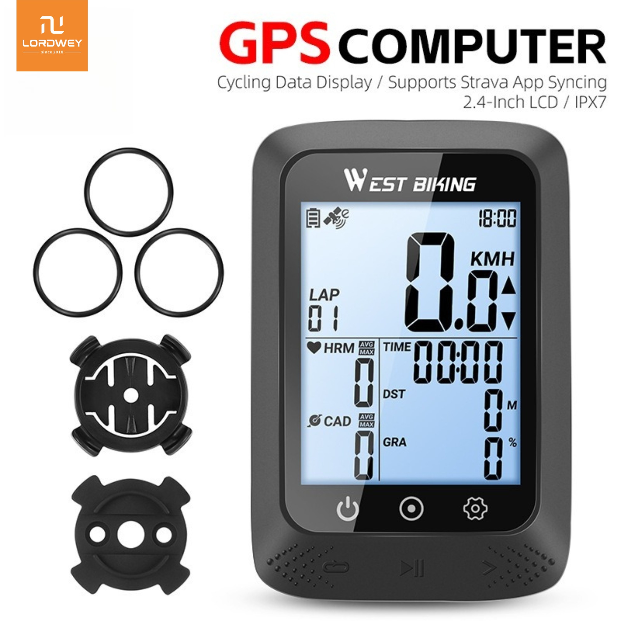 LORDWEY | WEST BIKING Cycling Wireless GPS Speedometer Mountain Road Bike Speedometer Mileage Meter Cycling Equipment ราคา 2,589 บาท*ส่งฟรี