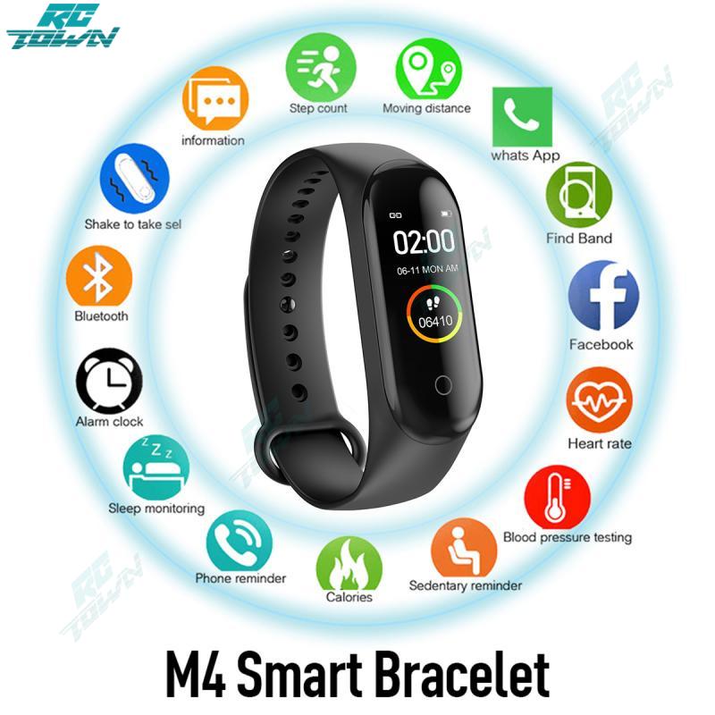 100%Authentic M4 Smart Watch Heart Rate Blood Pressure Monitor Sport Band