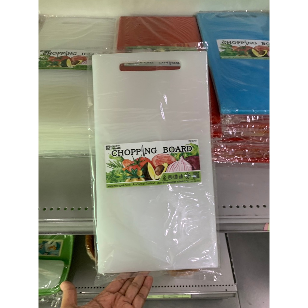 เขียง พลาสติก HDPE+LDPE อนามัยขียง PE ทรงสีเหลี่ยมผืนผ้า สำหรับงานหั่นโดยเฉพาะไม่เป็นขุย ไม่มีการเกิดราขึ้นง่ายๆ ราคา 129 บาท*ส่งฟรี
