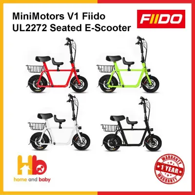 Minimotos Fiido V1 UL2272 Seated Electric Scooter