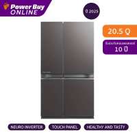 MITSUBISHI ELECTRIC ตู้เย็น 4 ประตู L4 GRANDE 20.5 คิว Inverter (สี Glass Dark Silver) รุ่น MR-LA65EY-GDS