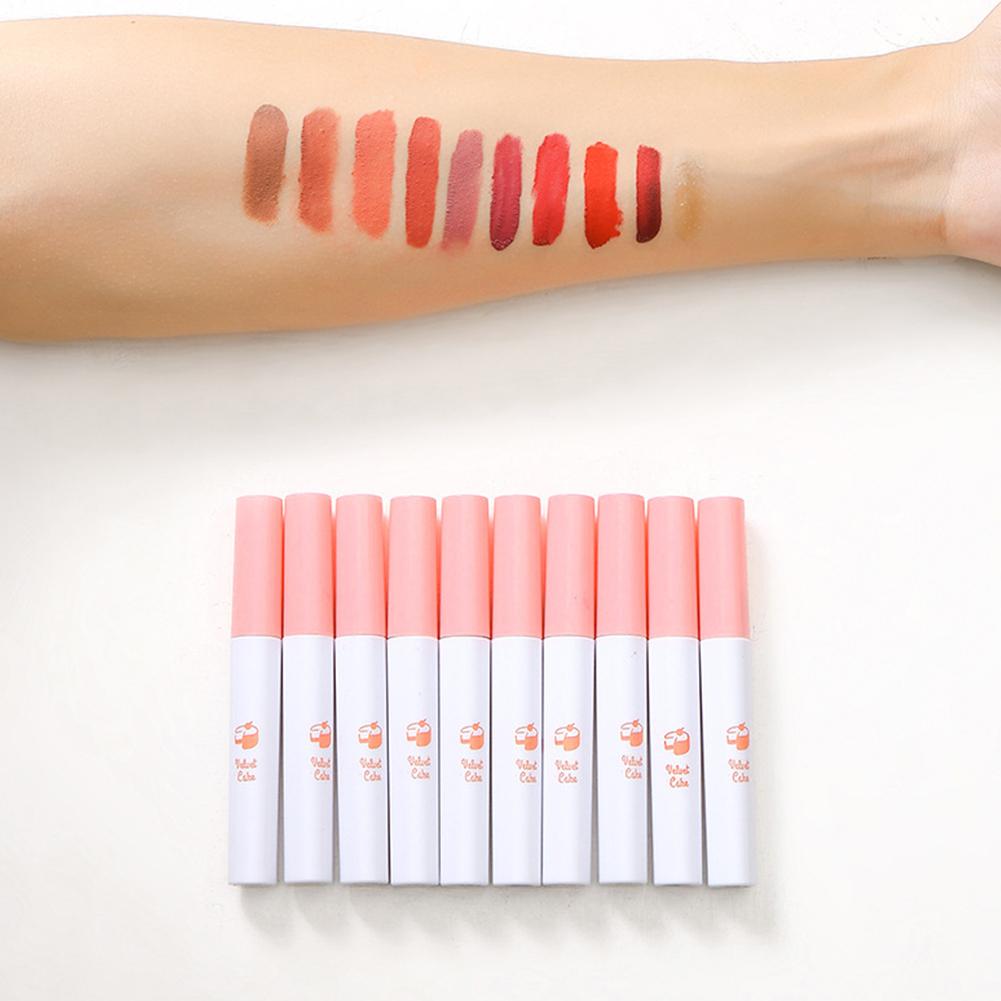 10pcs Lip Glaze Set Liquid Lipstick Velvet Makeup L9L7