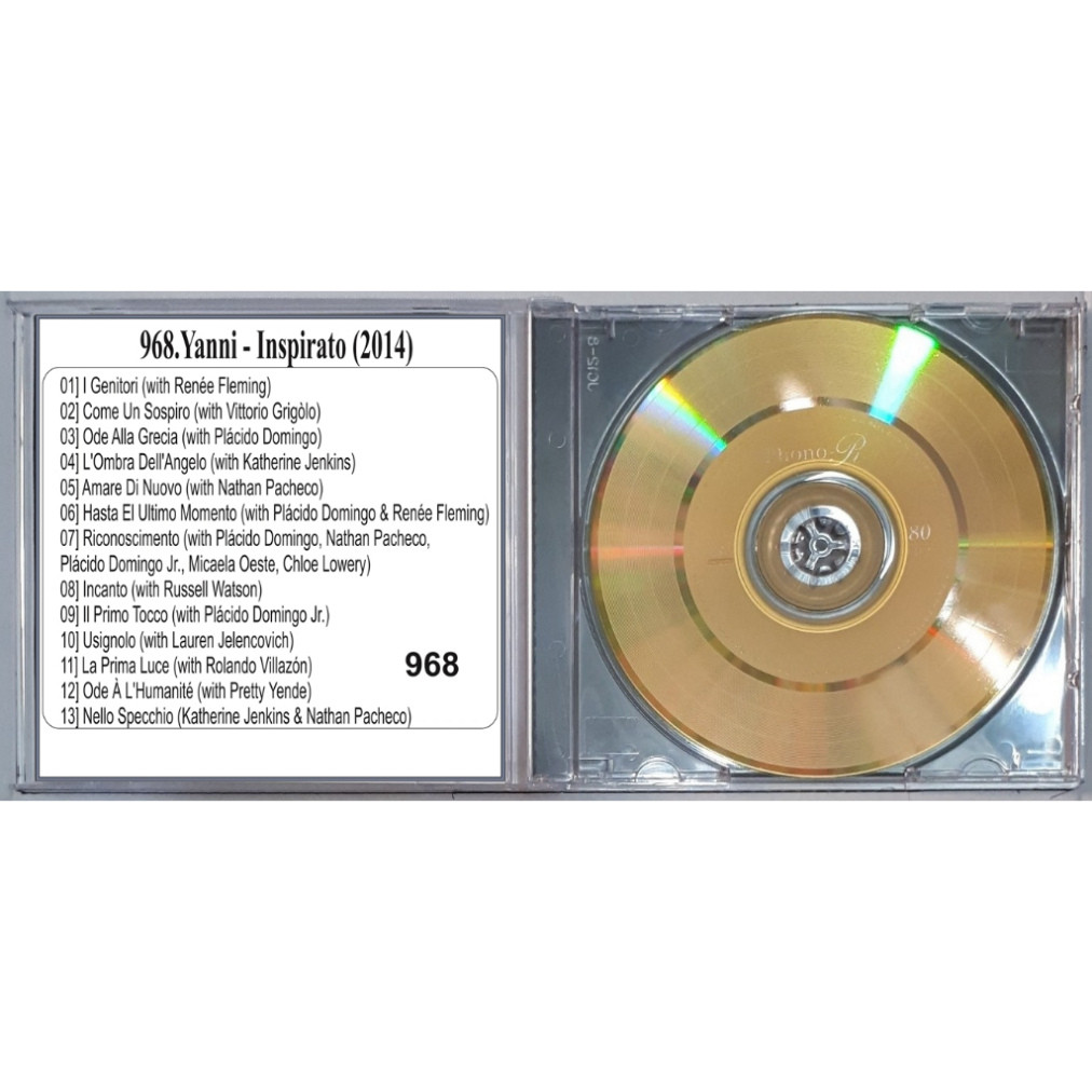 Đĩa CD 968.Yanni - Inspirato (2014)  chất lượng cao