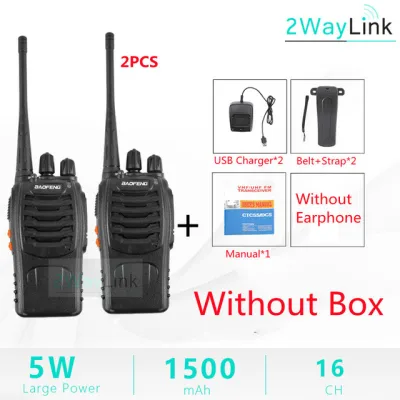 2pcs/lot Baofeng BF-888S Two Way Radio Baofeng 888S Walkie Talkie 888S UHF 400-470Mhz 16Channels H777 Radio BF 888S H-777 C2