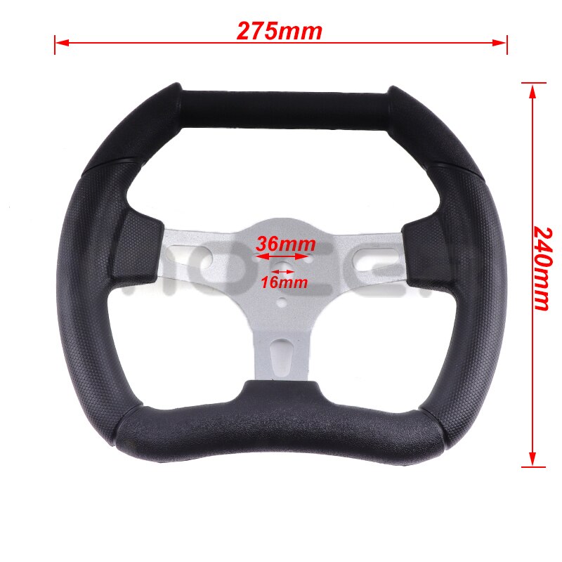 Dòng xe Track Racing Kart 280mm tạo kiểu cho xe thể thao stee bánh xe đua PU phổ Hợp kim nhôm sửa đổi ATV Xe Go-Kart mô tô địa hình bốn bánh