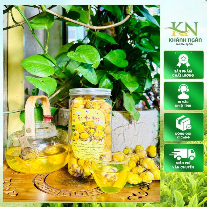 Trà Hoa Vàng Ba Chẽ Quảng Ninh sấy lạnh - Hỗ trợ giảm cân - Hoa trà vàng điều hòa huyết áp tăng cường sức khỏe