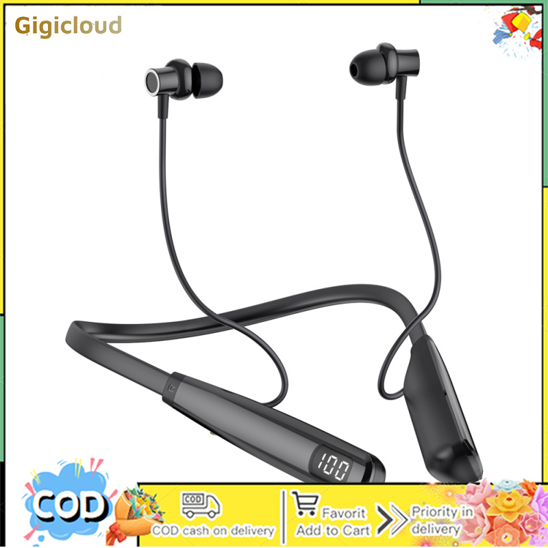 Y10 Bluetooth-compatible Headset Noise Reduction Music Earphones Led Hd Display Neckband Sports Headphones