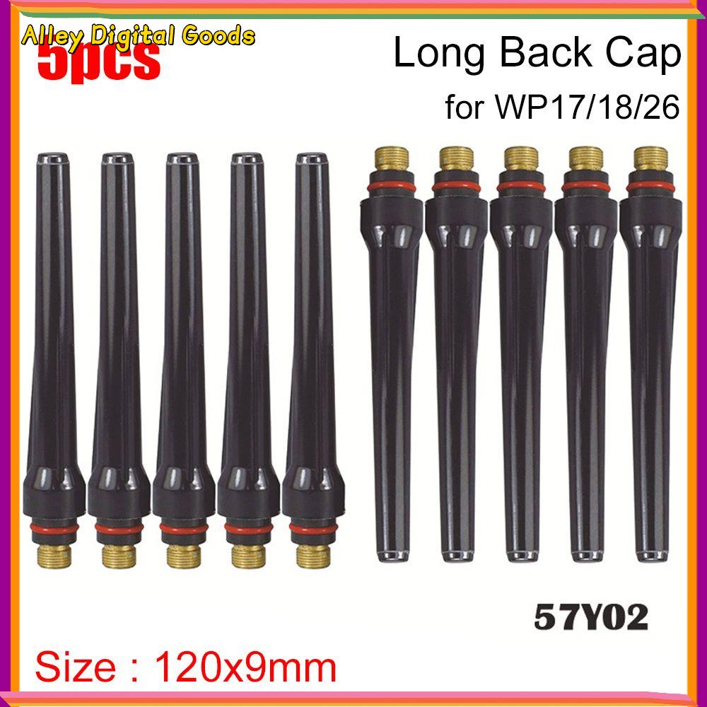 MYTHIS 5pcs Tiêu hao Bộ Hàn Nguồn Cung Cấp Thợ Hàn Phụ Kiện Dài Lại Cap WP17/18/26 Hàn Ngọn Đuốc 57Y02