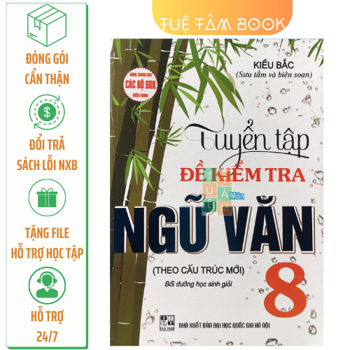Sách - Tuyển tập đề kiểm tra môn Ngữ Văn 8 (Bồi dưỡng học sinh giỏi)
