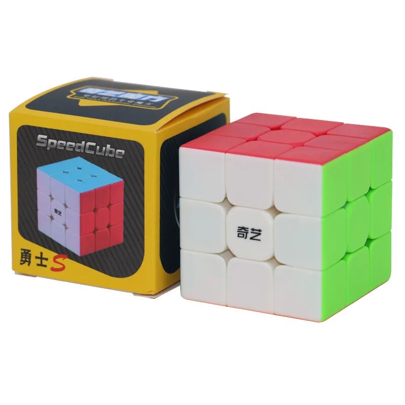 stickerless stickerless Qiyi Warrior S 3*3 Speed Magic Cube Stickerless Educational Toy Puzzle Cube Cubo Magico Profissional Antistress Kids Toy