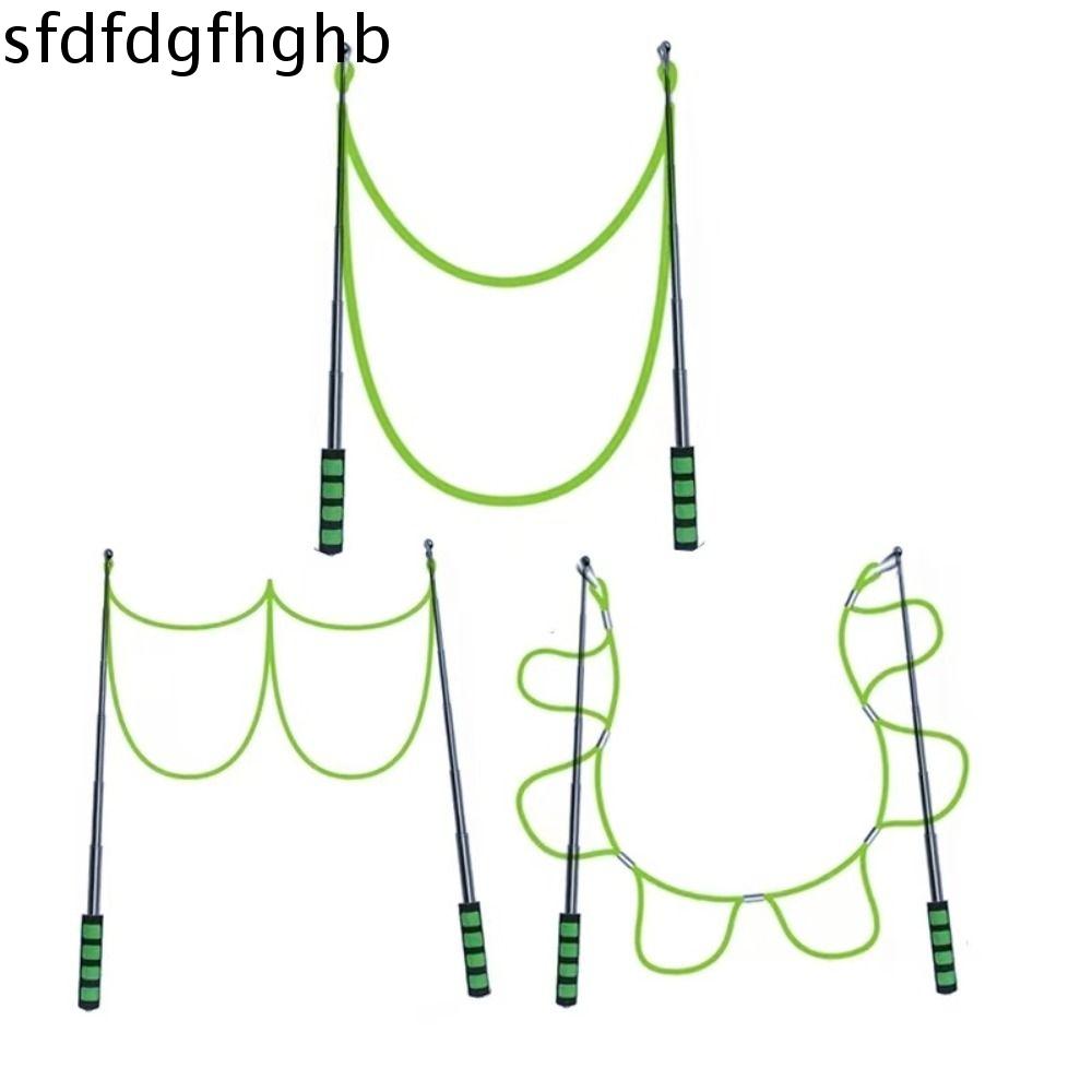 SFDFD Thanh đôi Gậy bong bóng ngoài trời Kích thước lớn Có thể điều chỉnh Bộ dây bong bóng Trẻ em Dài to Que máy tạo bong bóng Hiển thị hiệu suất