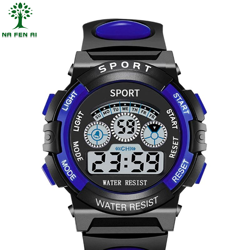 NA FEN AI Fashion Sport Digital Watch with LED Light and Alarm for Students ราคา 45 บาท*ส่งฟรี