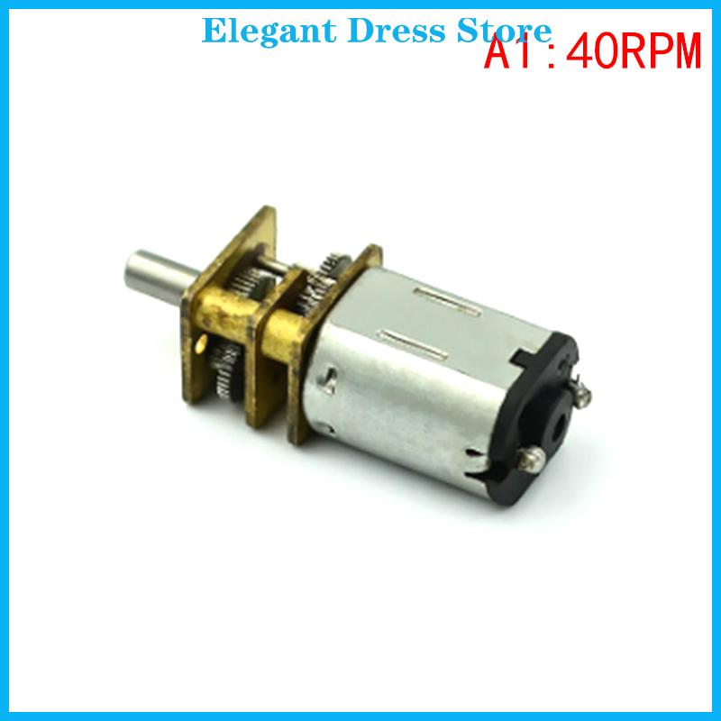 [K&P Elegant]👗👗 Micro N20 Bánh Động Cơ Tốc Độ Chậm Kim Loại Hộp Số Giảm Tốc Động Cơ Điện Tự Làm Đồ Chơi - 3