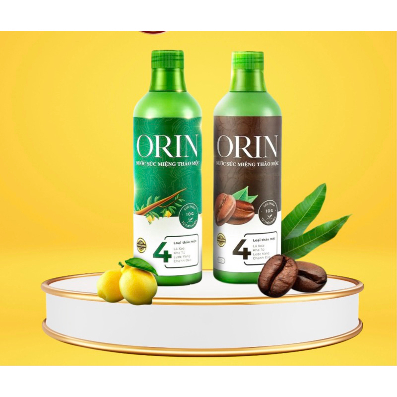 NƯỚC SÚC MIỆNG HƯƠNG VỊ CÀ PHÊ ORIN 500ML '' TẶNG 1 CHAI ORIN 100ML'