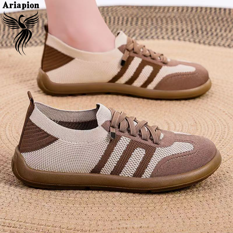 AriaPion丨Comfortable Women's Casual Shoes with Breathable Mesh and Soft Sole ราคา 162 บาท*ส่งฟรี