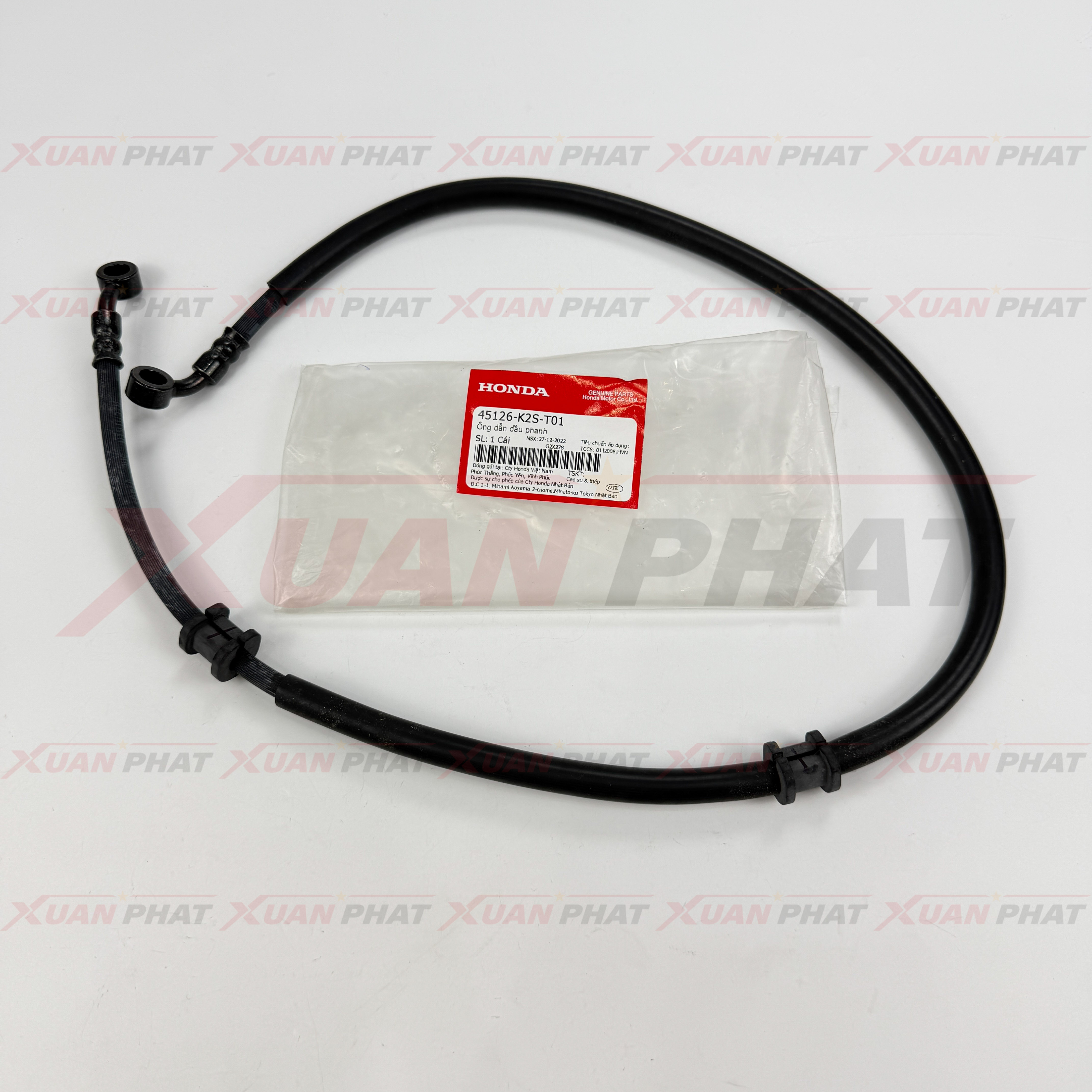 Dây dầu thắng trước bản CBS Vario 160 2022 2023 chính hãng, Ống dẫn dầu phanh vario 160 2024 2025 - 45126K2ST01