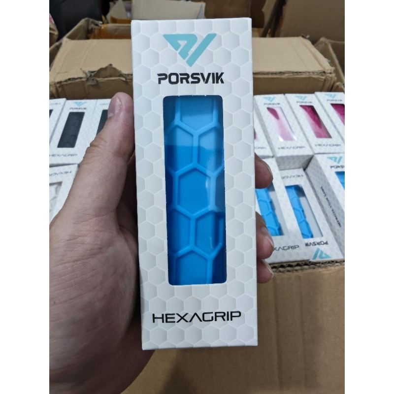 Quấn cán Vợt Pickleball Hexagrip Silicone chính hãng PORSVIK chất lượng cao giảm rυng và chống trượt