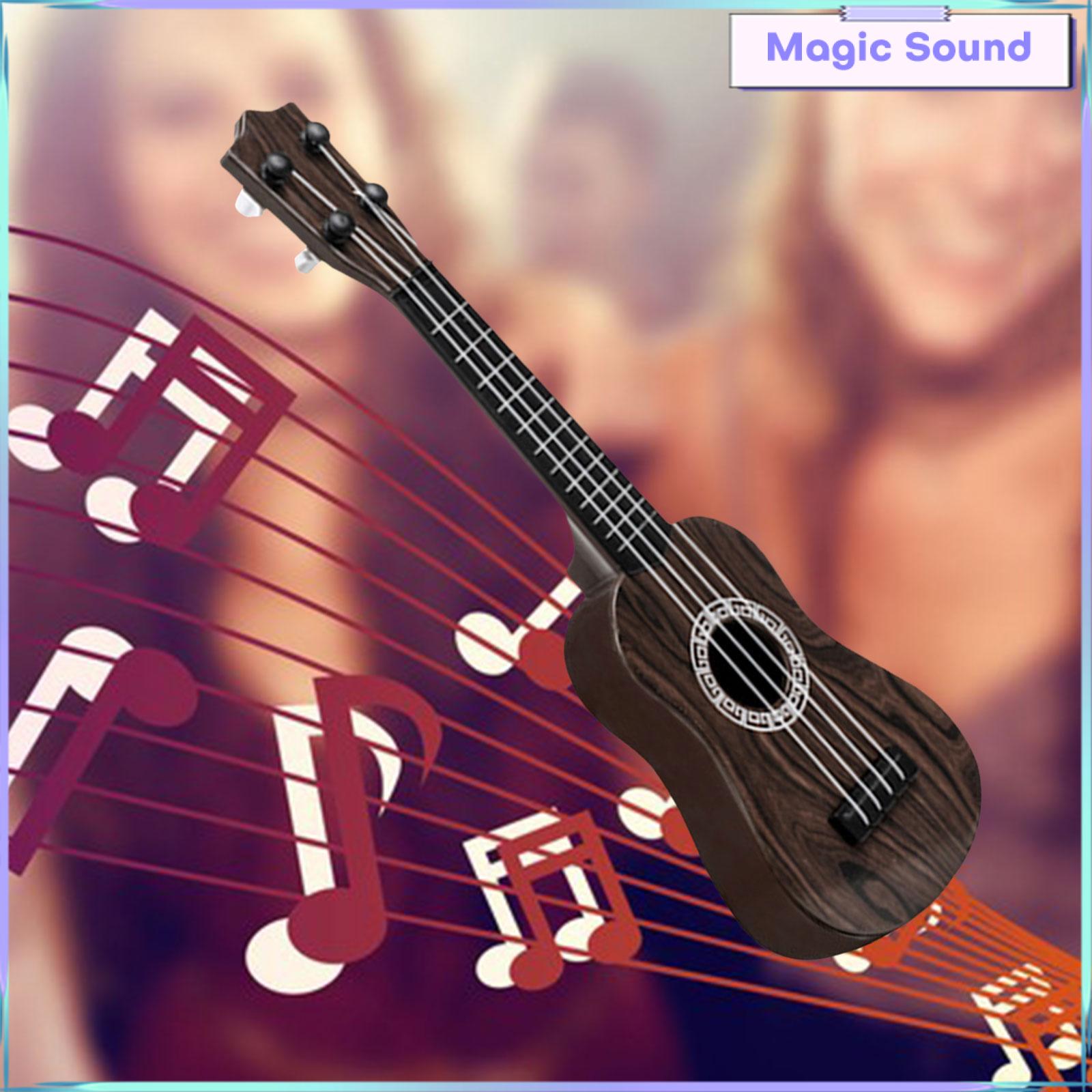 Âm thanh kỳ diệu Trẻ Em Đồ Chơi Ukulele Đồ chơi âm nhạc Phát triển Cổ Điển 4 Chuỗi Mini guitar dành cho trẻ em Cho Nam Nữ Mầm Non quà tặng ngày lễ