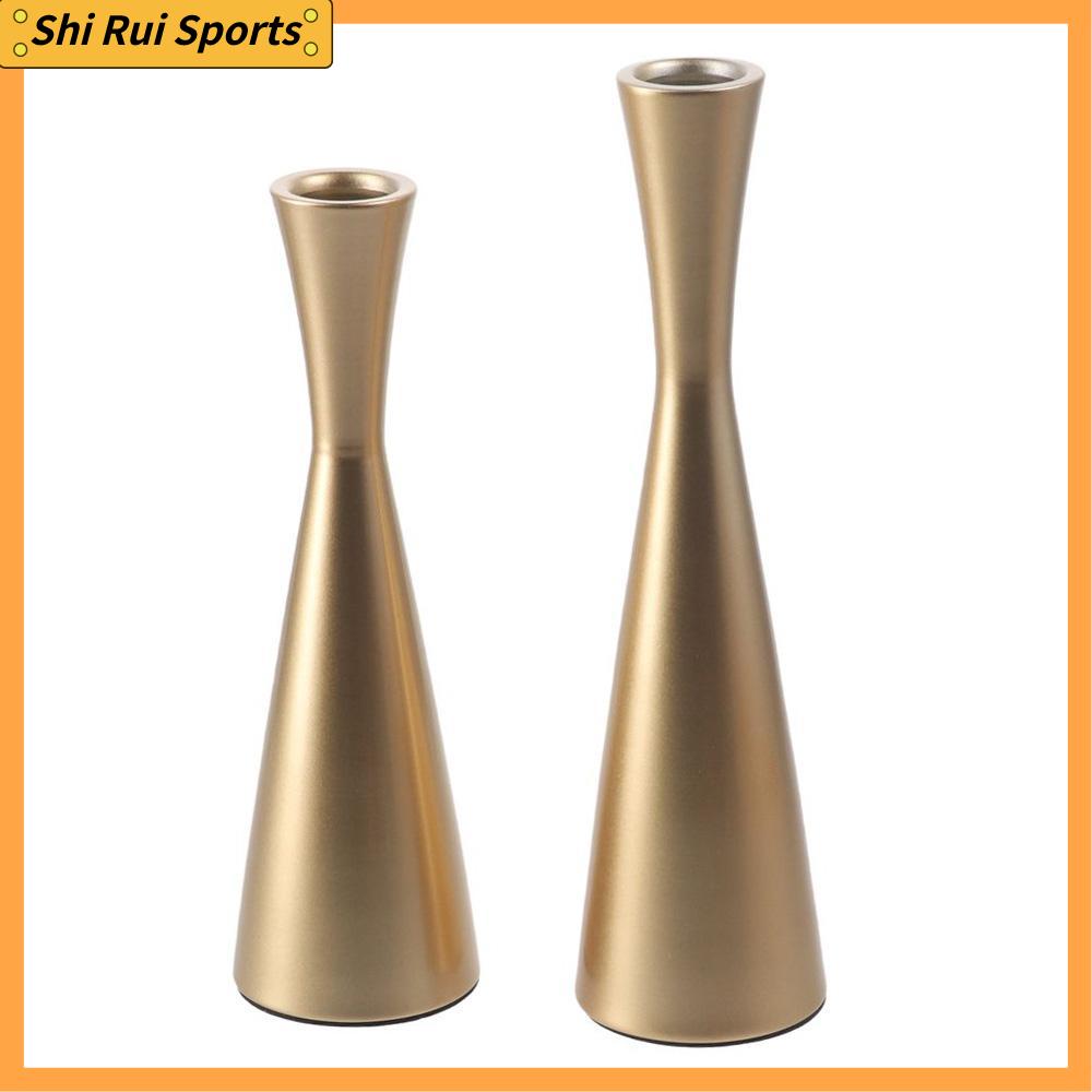 SHIRUI Vàng Giá nến Sắt Kim loại Giá đỡ nến hình côn Trang trí đám cưới Trang trí bàn Trang trí nhà cửa