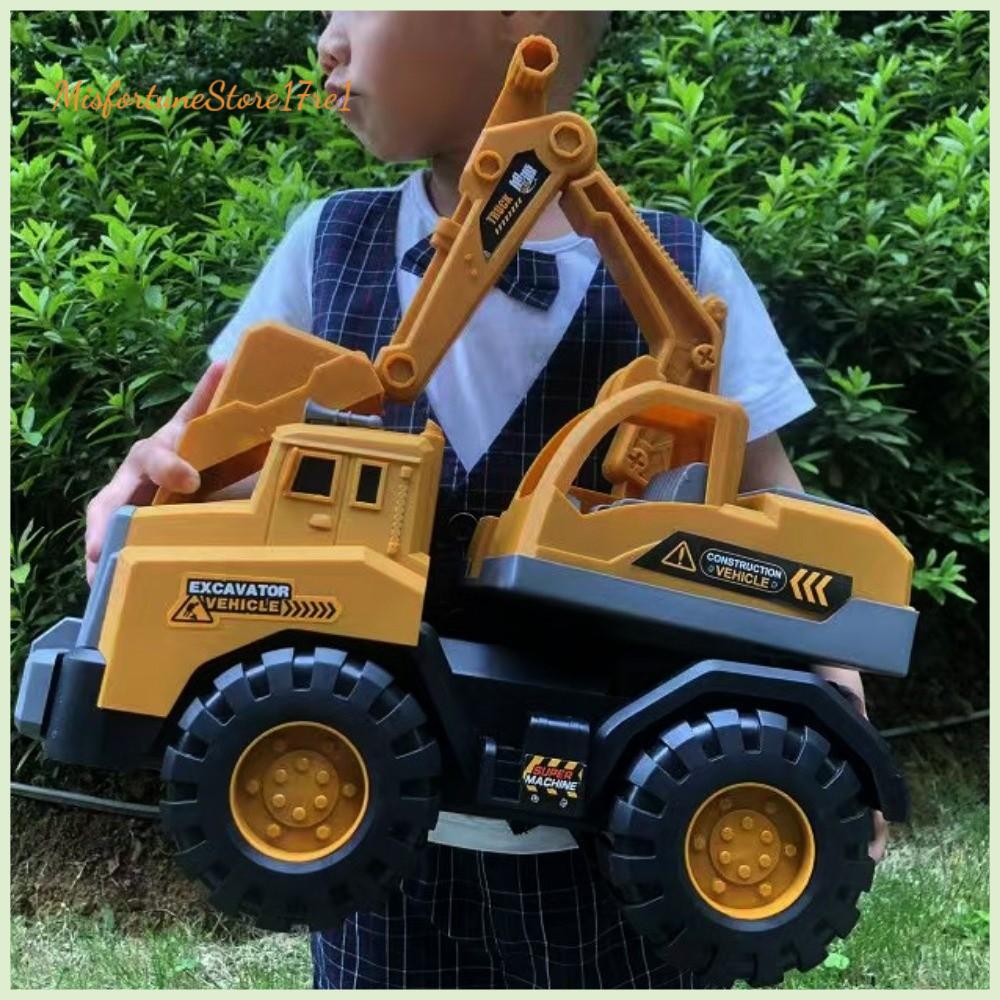 MISFORTUNESTORE17RE1 Nhựa Đồ chơi xe vận tải kỹ thuật Chống va đập Bộ sưu tập quà tặng cho trẻ em Máy , máy xúc, máy ủi Chất lượng cao 4 Kiểu Dáng Mô hình đúc  loại dành cho bé trai
