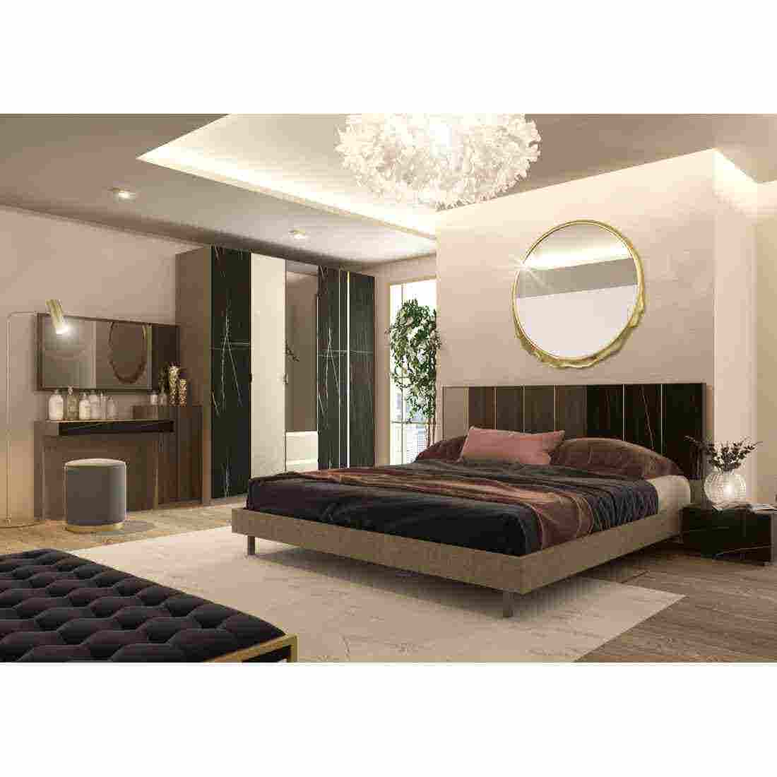 SB Design Square SB FURNITURE ชุดห้องนอน ขนาด 6 ฟุต รุ่น Aureus สีดำ ราคา 44,500 บาท*ส่งฟรี
