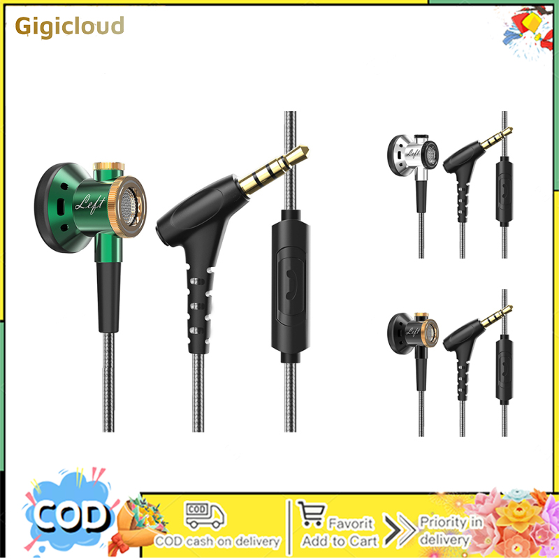 D08 In-Ear Headphones Heavy Bass HiFi Sound Flat Head Earphones Wired Earbuds For Smart Phones Tablet Laptop ราคา 183 บาท*ส่งฟรี