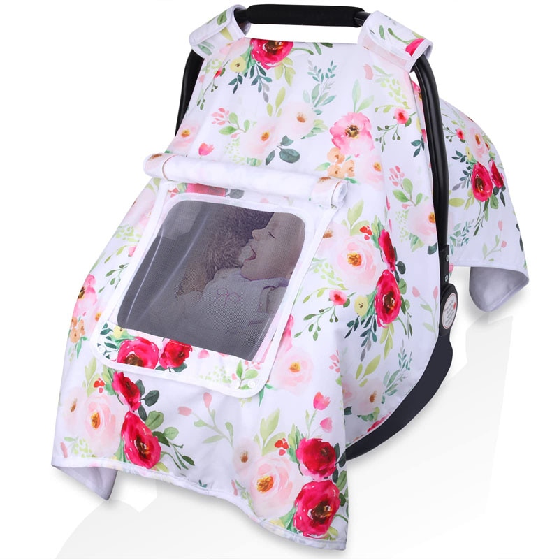 Bọc ghế xe hơi cho bé, mùa hè xe bao gồm chỗ ngồi, unisex thoáng khí nhẹ lớn xe đẩy em bé trên ô tô bao gồm chỗ ngồi em bé trẻ sơ sinh bé gái