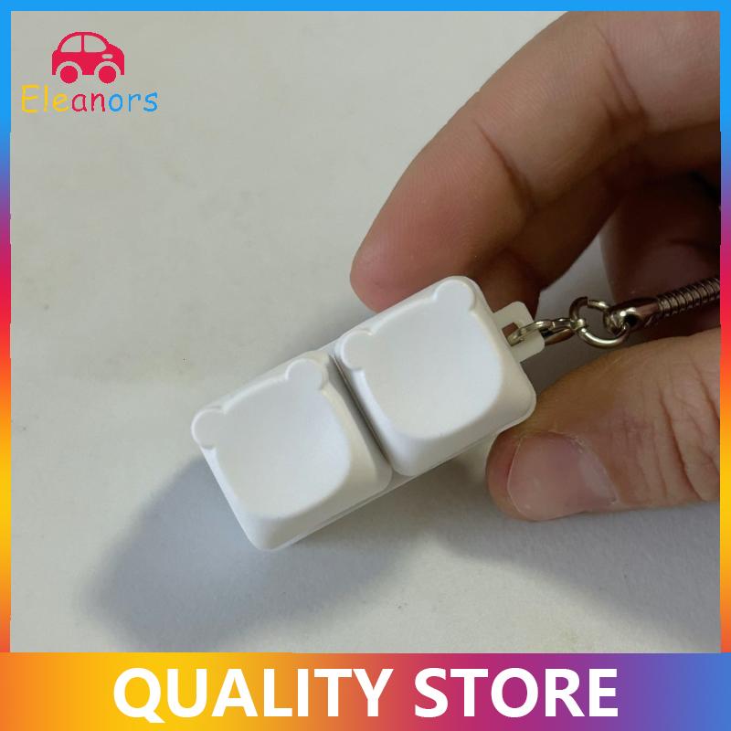 [Eleanor] 1pcs chàng trai cô gái chống căng thẳng ngón tay Bàn phím trò chơi Keychain ﻿không có ánh sáng giải nén 9 Bàn phím Đồ chơi chìa khóa cho người lớn Antistress đồ chơi - 5