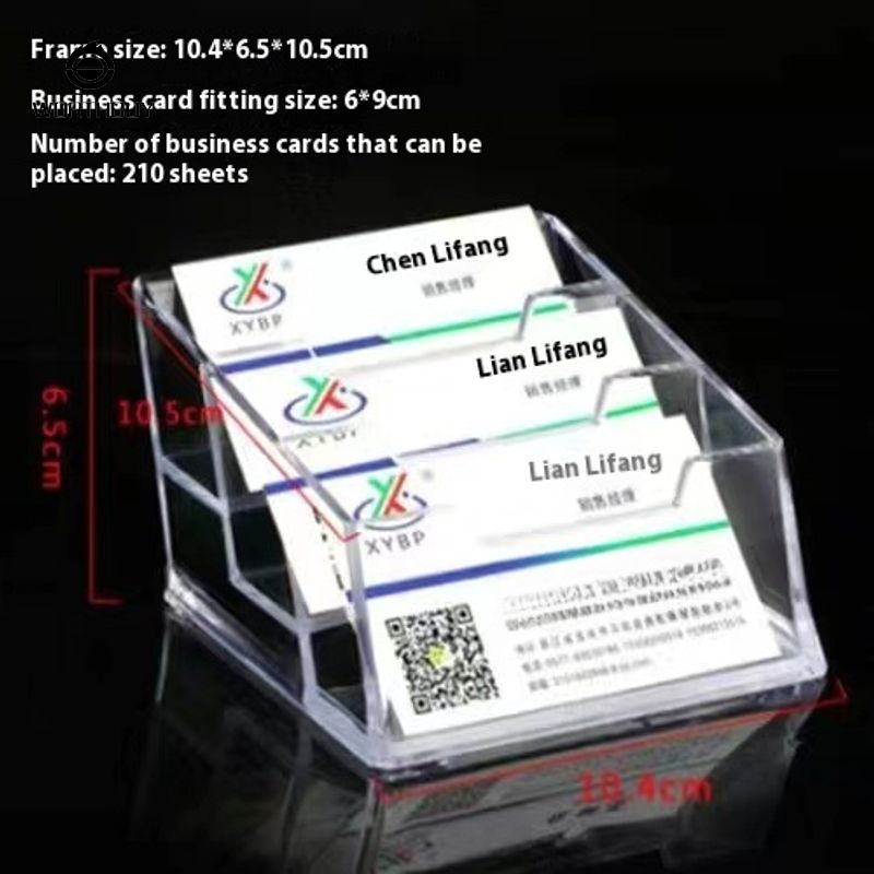 Kinh Doanh Trong Suốt Trường Hợp Thẻ Máy Tính Để Bàn Cao Cấp Acrylic Cá Nhân Sáng Tạo com-lê công sở Kệ Bảng Chủ Lưu Trữ Hộp