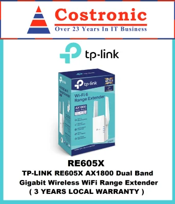 TP-LINK RE605X AX1800 Dual Band Gigabit Wireless WiFi Range Extender/booster/AP mode