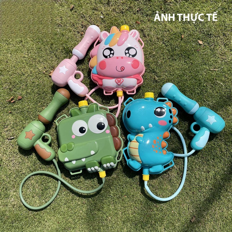 Đồ Chơi Vận Động - Đồ Chơi Ngoài Trời - Balo Phun Nước Hình Thú Cưng Dễ Thương