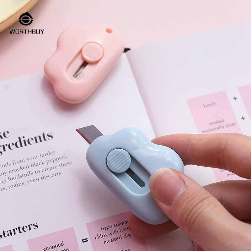 Đám Mây Mini-xách tay kích thước nhỏ sinh viên Dao Cắt nghệ thuật thỏ văn phòng sinh viên chia tách phong bì cắt giấy giải nén dao