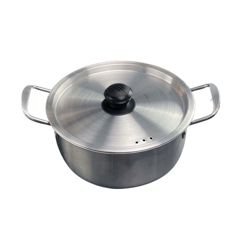DOUBLEL Thép không gỉ Nồi Ramen Tay cầm đôi Hàn Quốc Nồi nấu mì Đa chức năng Không thể phá vỡ Nồi súp Cắm Trại - 3