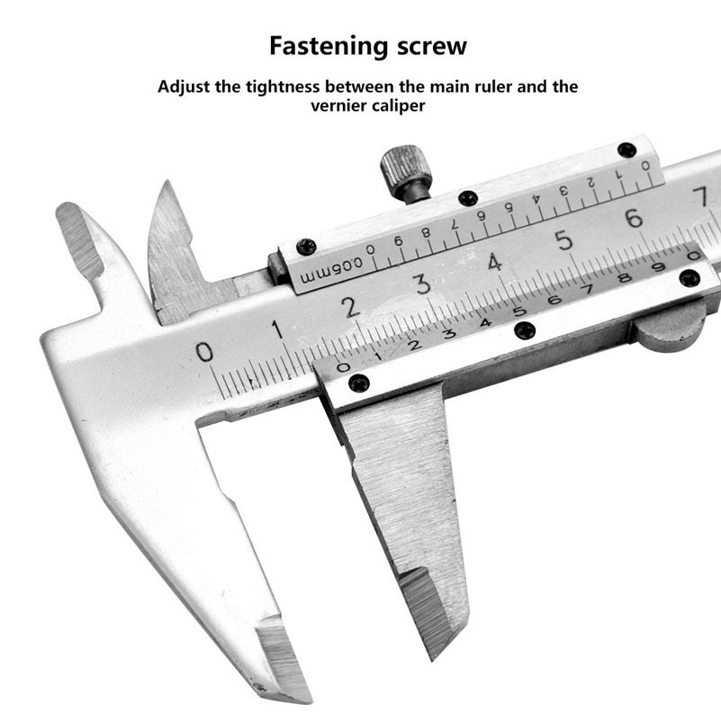 Thước kẹp cơ thuật số Caliper 150mm hợp kim thé cơ khí hàng thép carbon chính xác để đo khoảng cách 0-150mm