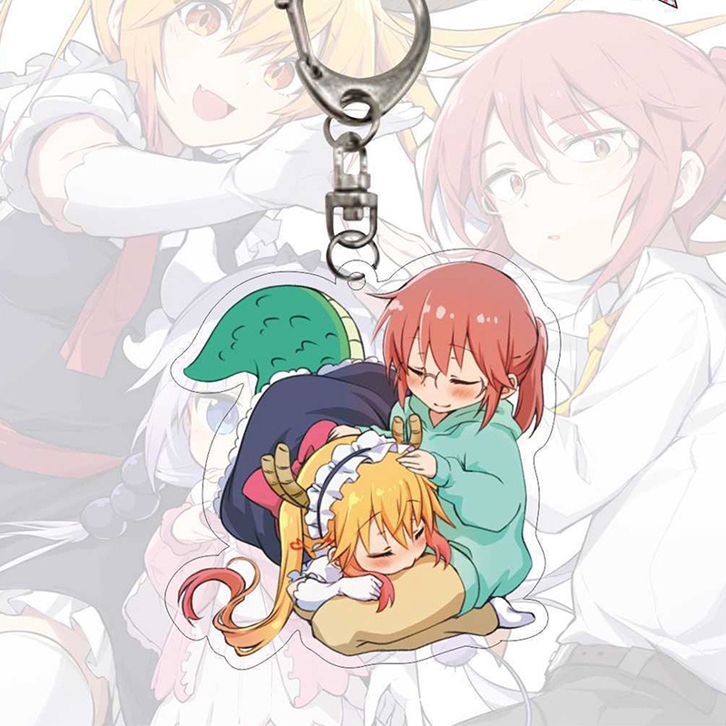 Tmdbyx Móc Khóa Acrylic Hình Nhân Vật Anime Kobayashi San Chi No Maid Dragon Miss Kobayashi S Dragon