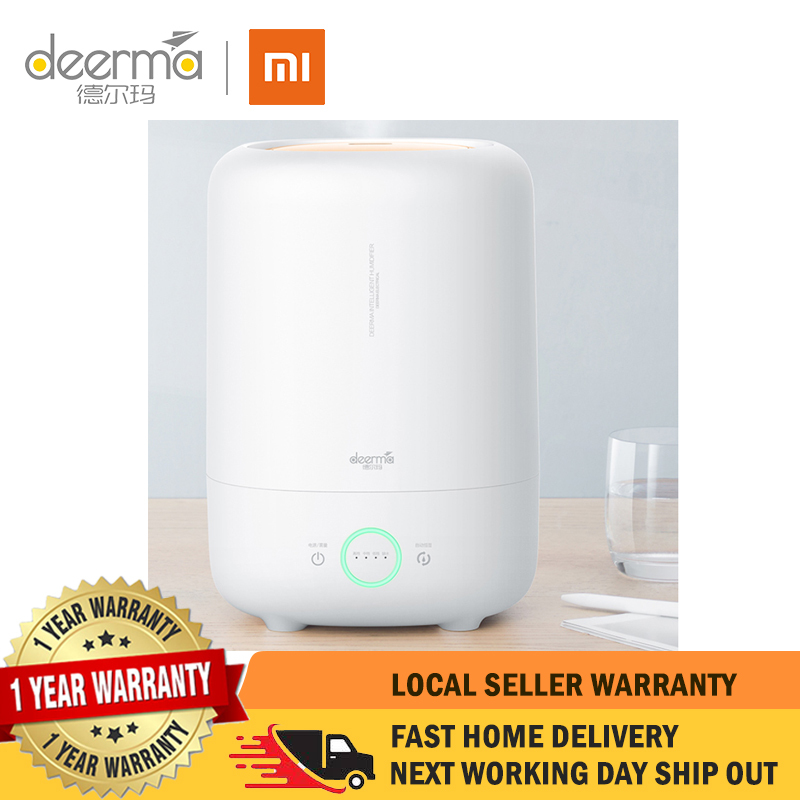 XIAOMI DEERMA Ultrasonic Cool Mist Humidifier 5L Large Capacity Auto Shut Off Ajustable Mist Volume Whisper Quiet Lasts Up to 24 Hours Singapore