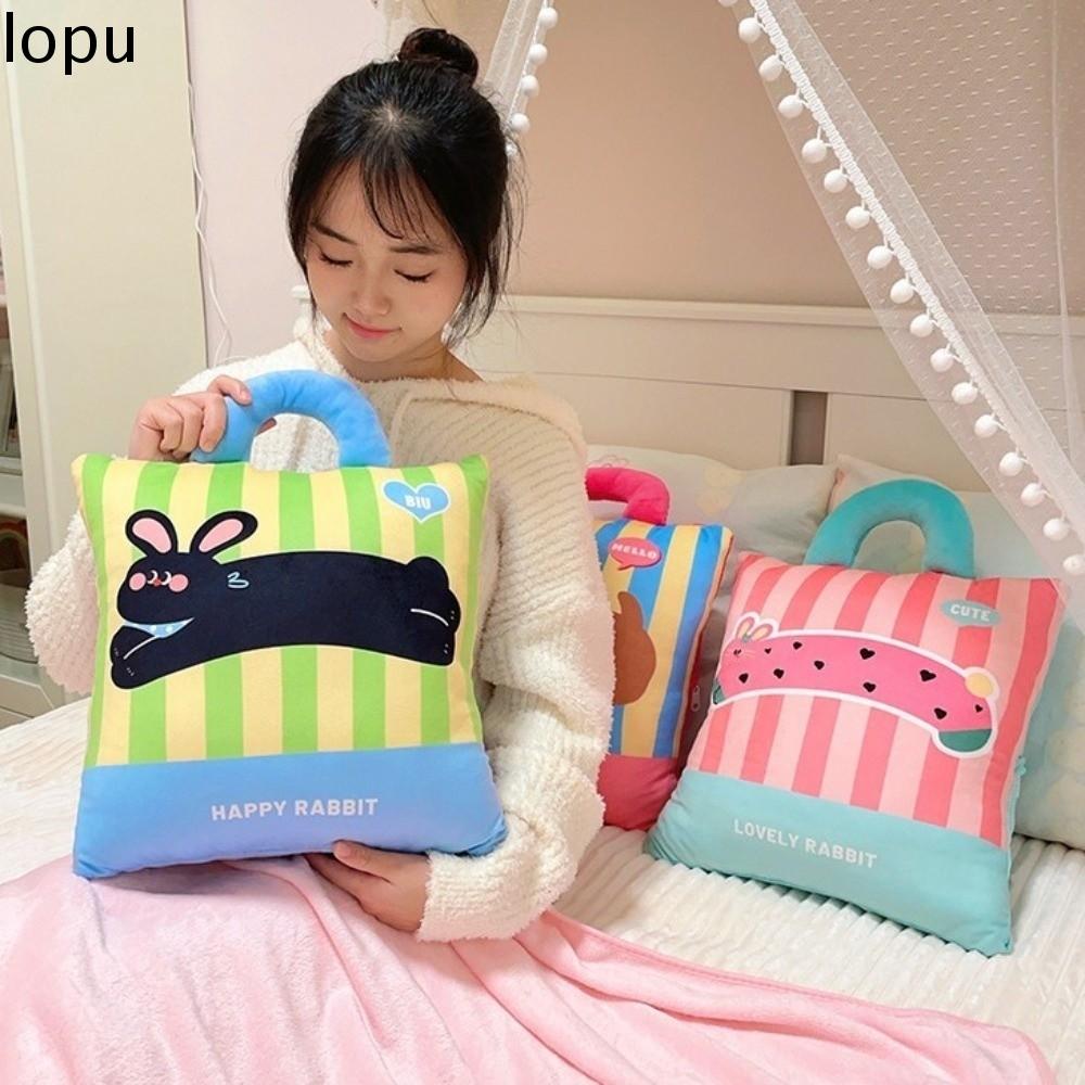 LOPU Ấm áp Chăn 2 trong 1 Thoải mái Dày Chăn điều hòa Sáng tạo Mềm mại Chăn văn phòng Sử dụng văn phòng