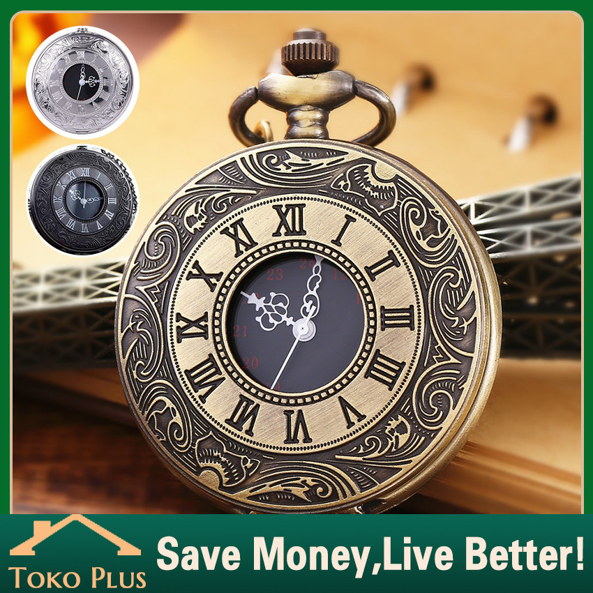 Jam Tangan Unik Saku Vintage Jam Saku Gantung Vintage Pocket Watch - Jam Saku Antik Kuno Kado Hadiah Uโฆ