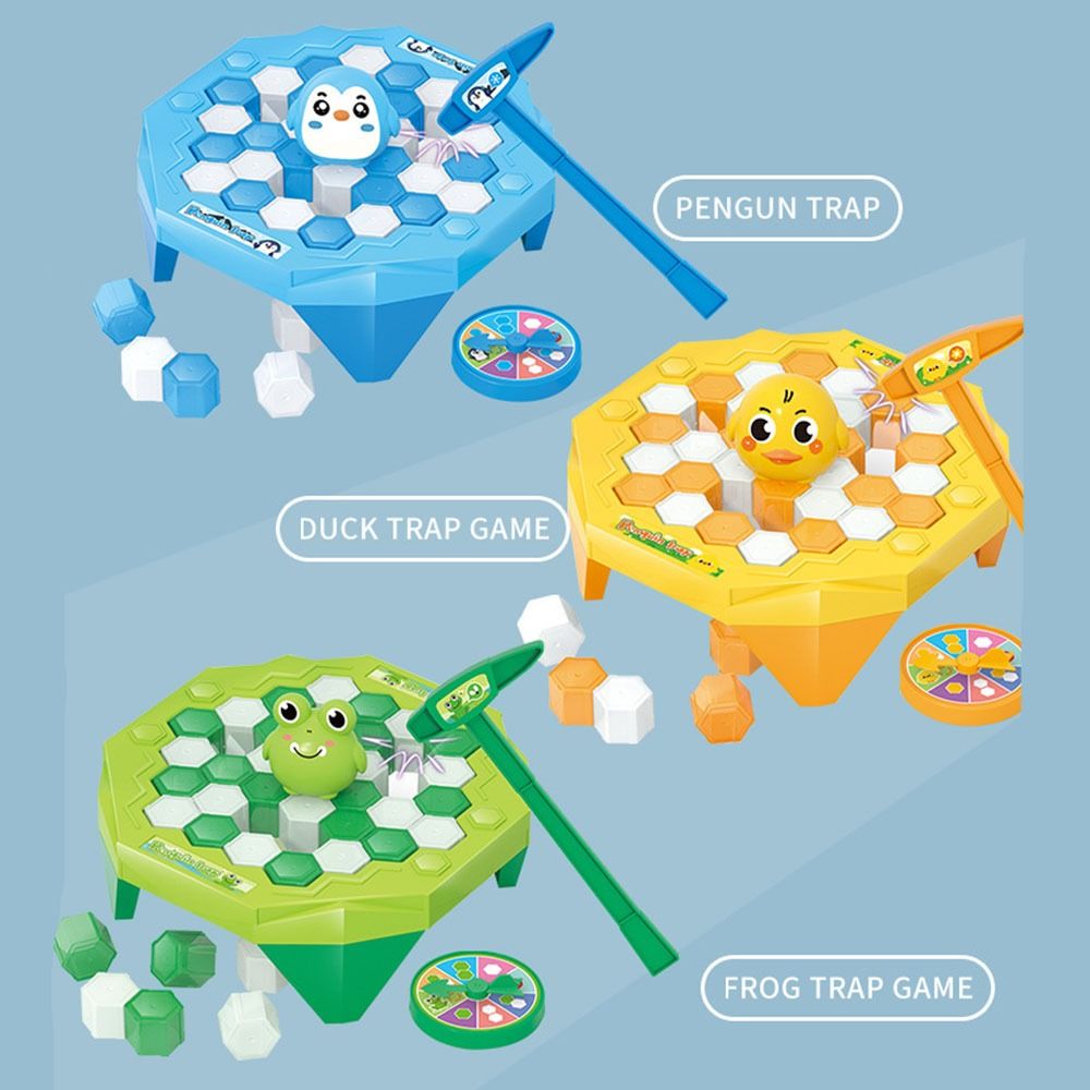 GVDSFVD Plastic Ice Breaking Game Toy Penguin Frog Creative Animals Kids