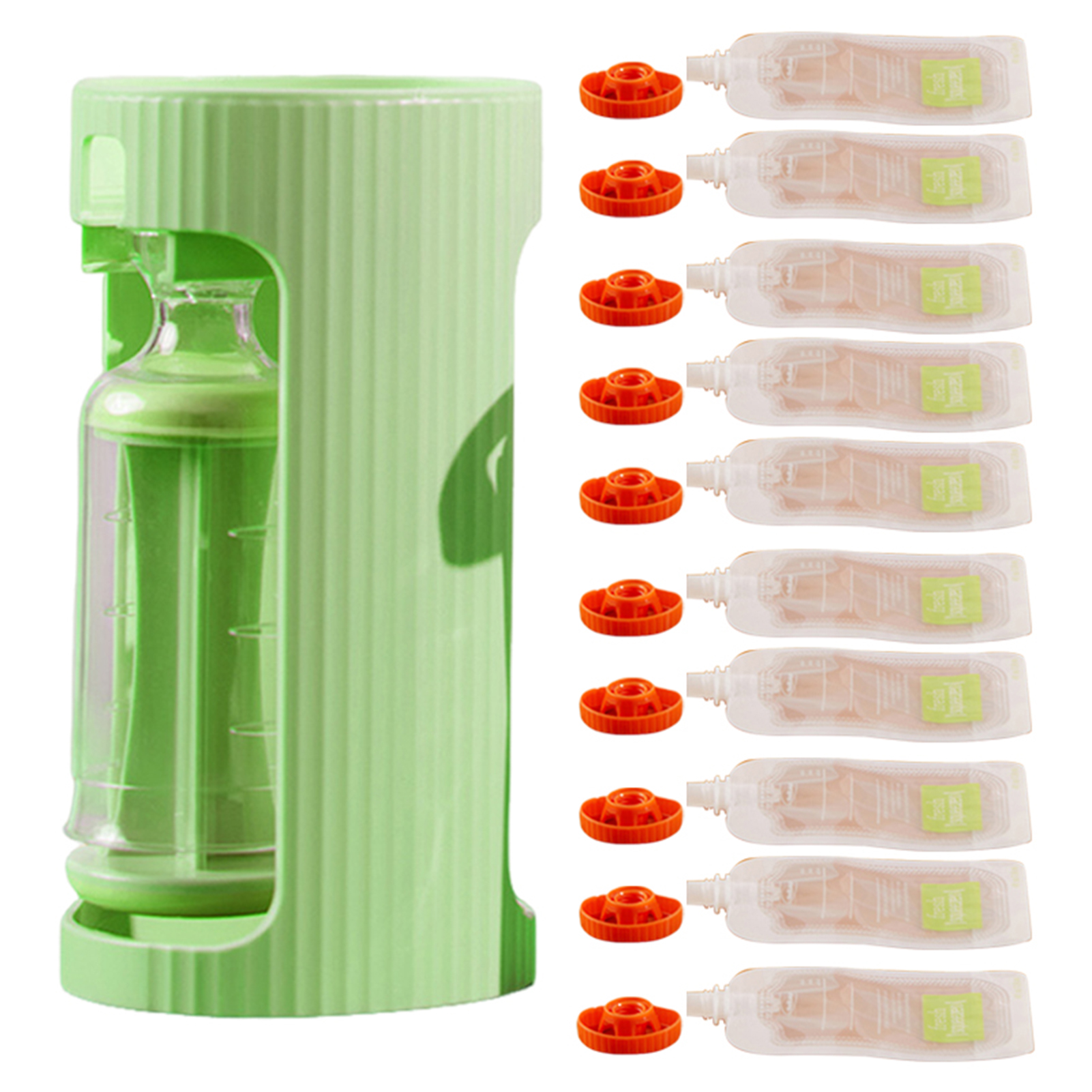 Trạm làm đầy túi cho máy đùn thực phẩm tự chế BPA-free trạm ép di động cho túi thực phẩm tự chế công cụ ép nhuyễn dễ dàng với túi và chai trạm làm đầy thủ công cho bé khỏe mạnh