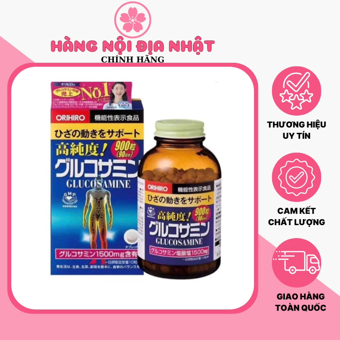 Viên Uống Glucosamine Orihiro Giảm Đau Xương Khớp 900 Viên