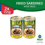 Mega Fried Sardines w/ Tausi 155g By 2's