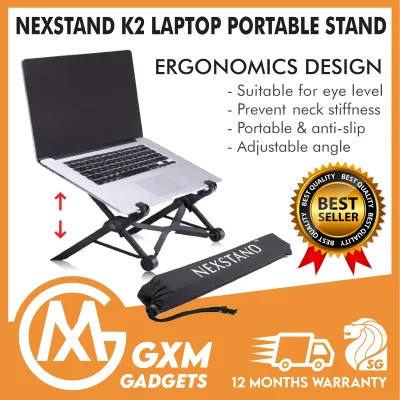NEXSTAND™ K2 Laptop Stand Portable Adjustable Eye-Level Ergonomic Light Weight Macbook Stand Mount Holder