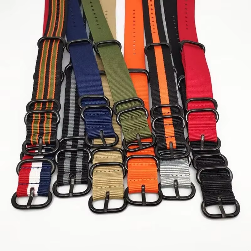 Heavy Duty Nylon Strap 20mm 22mm Stripe Waterproof Stainless Steel Ring Buckle Replacement Men Bracelet Band Watch Accessories for Seiko ราคา 111 บาท*ส่งฟรี