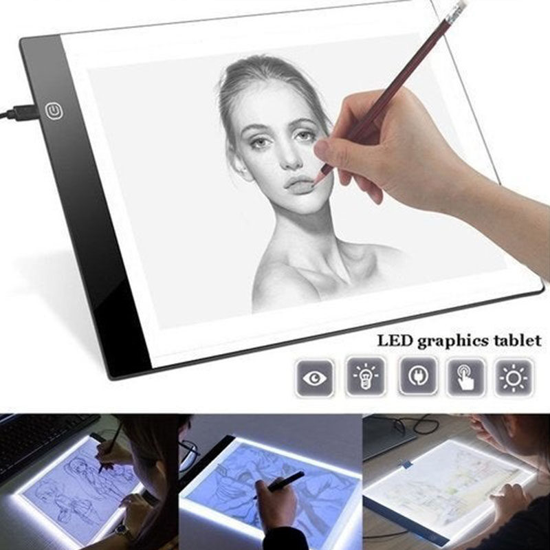 Bảng Đồ Họa A4 A5 LED Kỹ Thuật Số Mới 2021 Để Vẽ Bảng Hiển Thị Bảng Hiệu Bảng Sáng Khuôn Tô Nghệ Thuật Mỏng Cho Họa Sĩ Đồ Họa Bảng Vẽ Hộp Đèn Truy Tìm