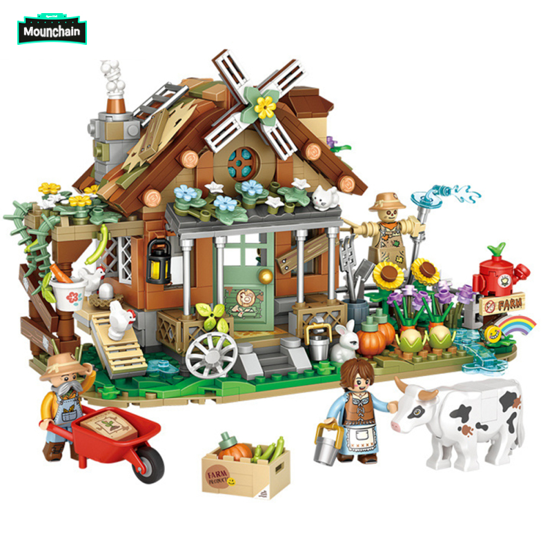 Farm Mini Building Blocks 899 Pcs Creative Animal Farm House Brick Kit Farm Building Toys Set Christmas Birthday Gifts For Kids ราคา 446 บาท*ส่งฟรี
